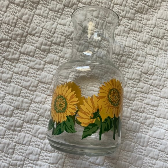 Other - Vintage sunflower graphic vase pitcher